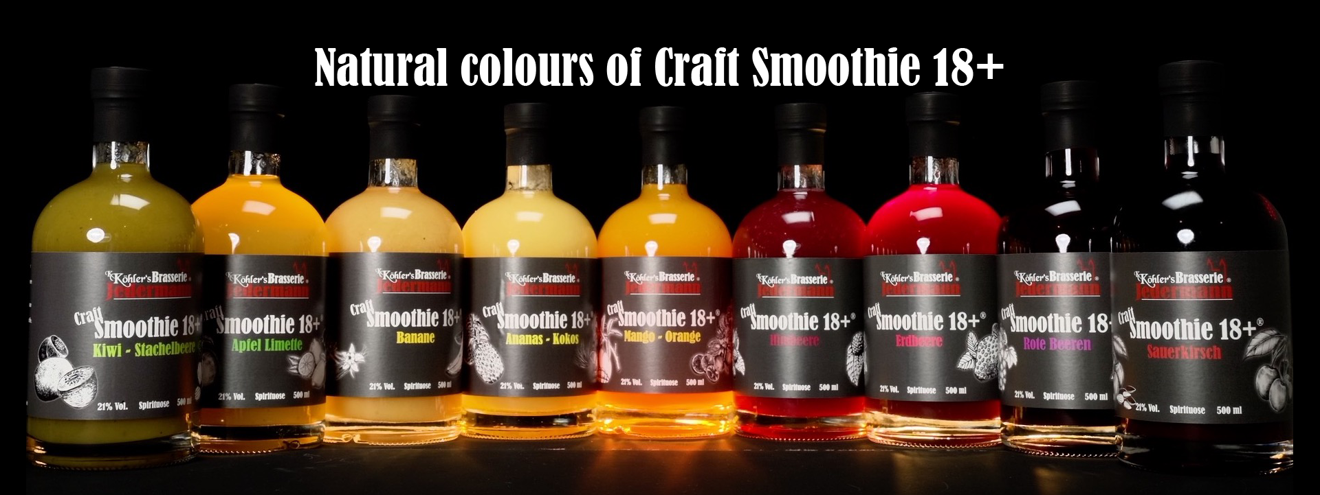 Natural colours of Craft Smoothie 18+